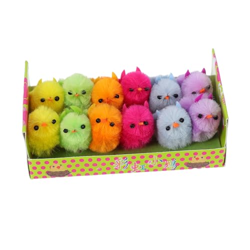 KOMBIUDA 12 Stück Realistische Plüsch Küken Spielzeuge für Ostern Tischdeko und Party Große Weiche und Langlebige Modelle KOMBIUDA 12 Stück Realistische Plüsch Küken Spielzeuge für Ostern Tischdeko und Party Große Weiche und Langlebige Modelle von KOMBIUDA