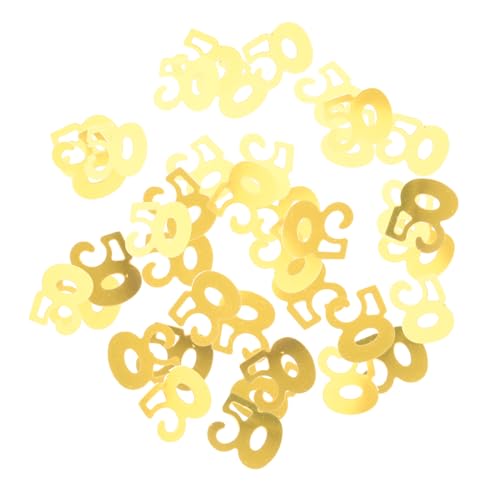 KOMBIUDA Konfetti Für Geburtstagspartys 1200 Stück Goldene Pailletten Mit Der Zahl 50 Für Jubiläumsdekorationen KOMBIUDA Konfetti Für Geburtstagspartys 1200 Stück Goldene Pailletten Mit Der Zahl 50 Für Jubiläumsdekorationen von KOMBIUDA