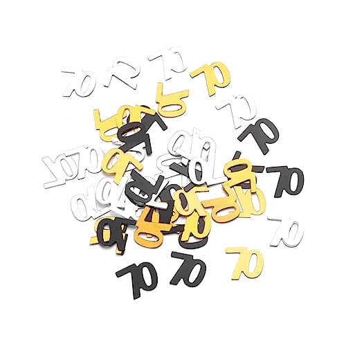 KOMBIUDA Zahl 70 Pailletten Konfetti 1200 Stück Tischdeko Geburtstag Jubiläum Golden Silber Schwarz Hochzeit KOMBIUDA Zahl 70 Pailletten Konfetti 1200 Stück Tischdeko Geburtstag Jubiläum Golden Silber Schwarz Hochzeit von KOMBIUDA