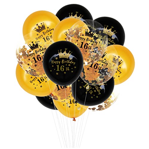 KOMBIUDA Geburtstagsballons Set 15 Stück Zahlen Latexballons Stilvolles Kronendesign KOMBIUDA Geburtstagsballons Set 15 Stück Zahlen Latexballons Stilvolles Kronendesign von KOMBIUDA