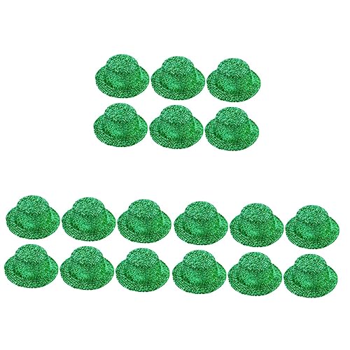 KOMBIUDA 18 Stk Irischer Hahnrei glitzer tops hüte selber machen Glitzer-Zylinder grüne Zylinder Babymütze kapuzenpullover kopfhoerer Irland Mini-Partyhüte DIY-Tops-Hüte Filzhut Green KOMBIUDA 18 Stk Irischer Hahnrei glitzer tops hüte selber machen Glitzer-Zylinder grüne Zylinder Babymütze kapuzenpullover kopfhoerer Irland Mini-Partyhüte DIY-Tops-Hüte Filzhut Green von KOMBIUDA