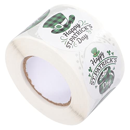 KOMBIUDA 1rolle Runder Aufkleber Für Patrick's Day Geschenketiketten Selbstklebende Deko-Sticker Für Partys Handwerksprojekte Versand Und von KOMBIUDA