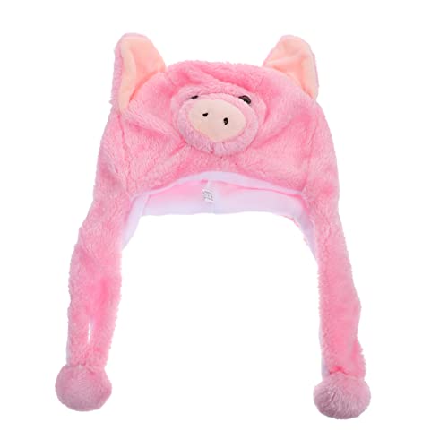 KOMBIUDA 1stk Kuscheltier Hut Partykostüm Hut Cosplay Hüte Für Nutztiere Neuheit Partyhut Lustiger Partyhut Party-neuheitshut Tiermütze Rosa Hase Plüsch Und Pp Baumwolle Kind Tierischer Hut von KOMBIUDA