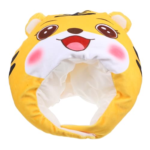 KOMBIUDA 1stk Tiger Kopfbedeckung Hut Plüschtiere Raupe Kappe Cartoon-tiger-hut Party Lustiger Kopfschmuck Partyhüte Für Party Neuheit Kopfschmuck Cosplay-zubehör Yellow Pp Baumwolle KOMBIUDA 1stk Tiger Kopfbedeckung Hut Plüschtiere Raupe Kappe Cartoon-tiger-hut Party Lustiger Kopfschmuck Partyhüte Für Party Neuheit Kopfschmuck Cosplay-zubehör Yellow Pp Baumwolle von KOMBIUDA