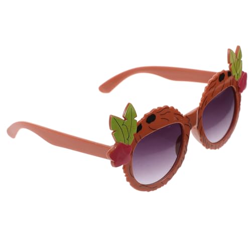 KOMBIUDA 2 Paare Hawaii Party Brille Lustige Kokosnuss Sonnenbrillen Kostümbrille Strandaccessoires Fotorequisite für Luau Feier von KOMBIUDA