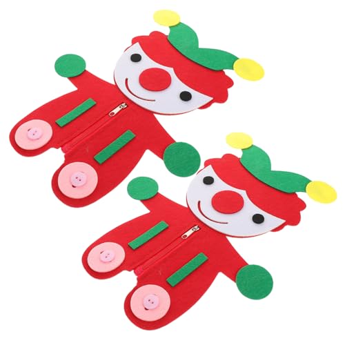 KOMBIUDA 2 Sätze Interaktives Stoffspielzeug für Clown Thema Fördert Feinmotorik und Kreativität DIY Set für Handwerkliche Aktivitäten und Frühkindliche Entwicklung KOMBIUDA 2 Sätze Interaktives Stoffspielzeug für Clown Thema Fördert Feinmotorik und Kreativität DIY Set für Handwerkliche Aktivitäten und Frühkindliche Entwicklung von KOMBIUDA