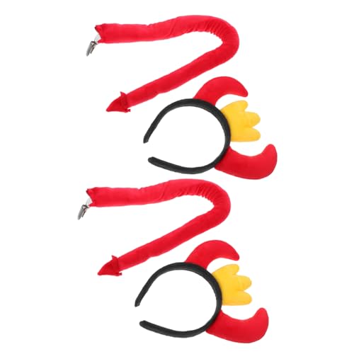 KOMBIUDA 2 Sätze Rote Teufelshörner Haarreifen mit Kreatives Cartoon Haaraccessoire für Damen Herren und Halloween Kostüm Cosplay Party Zubehör Bequem und Flexibel KOMBIUDA 2 Sätze Rote Teufelshörner Haarreifen mit Kreatives Cartoon Haaraccessoire für Damen Herren und Halloween Kostüm Cosplay Party Zubehör Bequem und Flexibel von KOMBIUDA