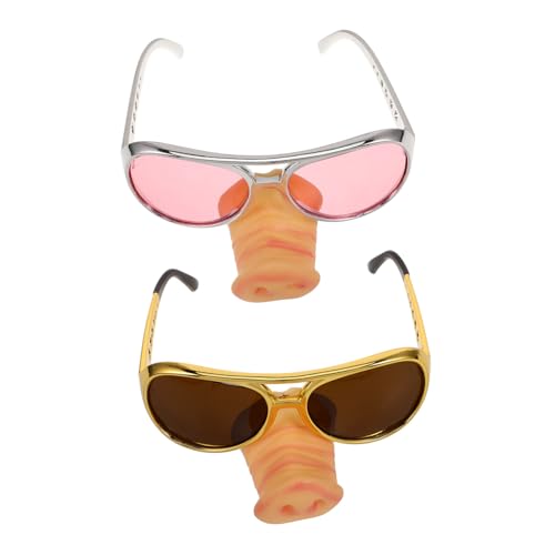 KOMBIUDA 2stücke Schweinenasenbrille Lustige Cosplay-partybrille Gold Für Unvergessliche Leicht Und Perfektes Foto- Für Erwachsene KOMBIUDA 2stücke Schweinenasenbrille Lustige Cosplay-partybrille Gold Für Unvergessliche Leicht Und Perfektes Foto- Für Erwachsene von KOMBIUDA