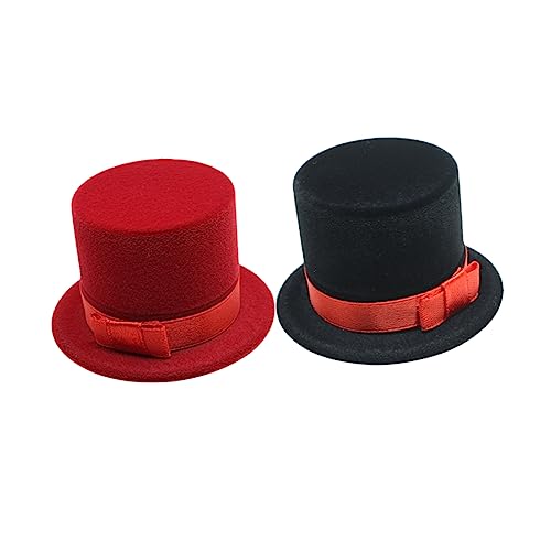 KOMBIUDA 2 Stück Kreative Schmuckbox Weihnachtsmütze Ringetui Schmuckaufbewahrung Geschenkbox Schwarz Rot für Ringe Schmuckaufbewahrung Weihnachten Tischdeko KOMBIUDA 2 Stück Kreative Schmuckbox Weihnachtsmütze Ringetui Schmuckaufbewahrung Geschenkbox Schwarz Rot für Ringe Schmuckaufbewahrung Weihnachten Tischdeko von KOMBIUDA