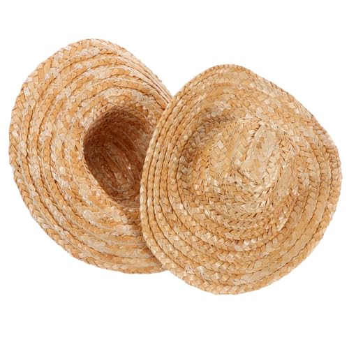KOMBIUDA 2 Stück Mini Strohhüte für Puppen und Haustiere Leichte Atmungsaktive Cowboy Hüte für Diy Bastelprojekte Vielseitig Einsetzbar als Kostüm und Partyaccessoires Sommerfreundlich und KOMBIUDA 2 Stück Mini Strohhüte für Puppen und Haustiere Leichte Atmungsaktive Cowboy Hüte für Diy Bastelprojekte Vielseitig Einsetzbar als Kostüm und Partyaccessoires Sommerfreundlich und von KOMBIUDA