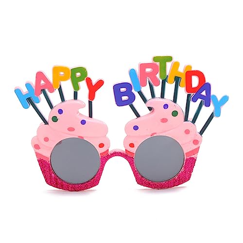 KOMBIUDA 2stücke Geburtstag Brillen Mit Glitzerrahmen Und Regenbogen-design Lustige Fotorequisiten Für Partys Geeignet Für Erwachsene Für Feiern Und Festlichkeiten von KOMBIUDA