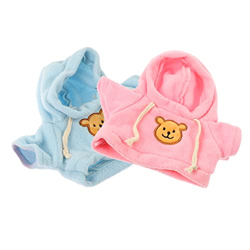 KOMBIUDA 30cm Plüsch Puppe Decor 2 Stücke Austauschbare Kleidung Mädchen Puppe Kostüme von KOMBIUDA