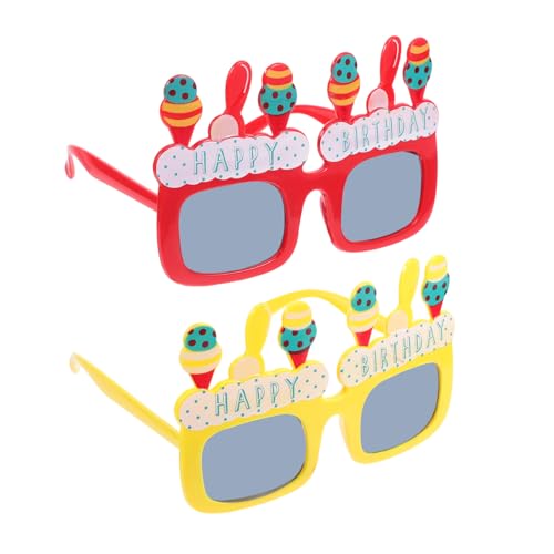 KOMBIUDA 2 Stück Teiliges Geburtstags Party Sonnenbrillen Eiscreme Design Leichte Wiederverwendbare Foto Requisiten für Lustige Kostüme Bequemes Tragen für Unvergessliche Feierlichkeiten KOMBIUDA 2 Stück Teiliges Geburtstags Party Sonnenbrillen Eiscreme Design Leichte Wiederverwendbare Foto Requisiten für Lustige Kostüme Bequemes Tragen für Unvergessliche Feierlichkeiten von KOMBIUDA