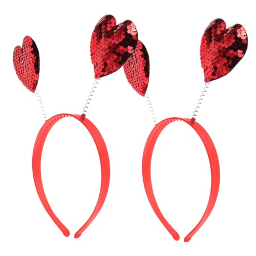 KOMBIUDA 2 Stück Valentinstag Stirnband Herz Haarreif mit Glitzer Pailletten Leichtes Komfortables Kopfschmuck für Hochzeit Geburtstag Valentinsfeier und Festliche Anlässe KOMBIUDA 2 Stück Valentinstag Stirnband Herz Haarreif mit Glitzer Pailletten Leichtes Komfortables Kopfschmuck für Hochzeit Geburtstag Valentinsfeier und Festliche Anlässe von KOMBIUDA