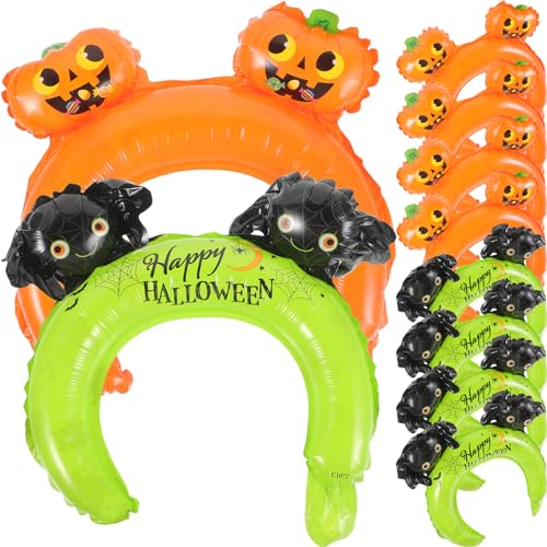 KOMBIUDA 20 Stück Halloween Luftballon Haarreifen Lustige Kostümdekoration für Partys und Cosplay mit Kürbis und für Halloween Events und Familienfeiern von KOMBIUDA