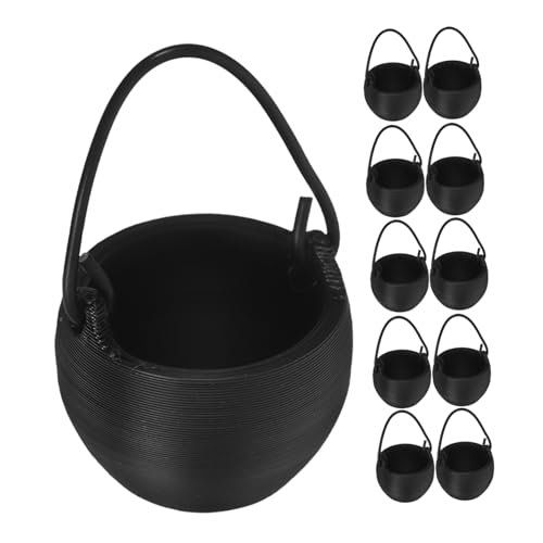 KOMBIUDA 20 Stück Mini aus Kunststoff Kleine Halloween Cauldrons mit Henkel Kompakt und Leicht für Partydeko Outdoor Camping und Gruselige Hausaccessoires KOMBIUDA 20 Stück Mini aus Kunststoff Kleine Halloween Cauldrons mit Henkel Kompakt und Leicht für Partydeko Outdoor Camping und Gruselige Hausaccessoires von KOMBIUDA