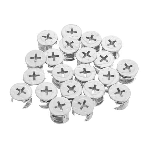 KOMBIUDA 20 Stück Teiliges Metall Cam Locks mit Nockenmuttern Unsichtbare Möbelverbindungsbeschläge für Schrank Kleiderschrank Bücherregal Einfache Montage Langlebige Möbelbeschläge KOMBIUDA 20 Stück Teiliges Metall Cam Locks mit Nockenmuttern Unsichtbare Möbelverbindungsbeschläge für Schrank Kleiderschrank Bücherregal Einfache Montage Langlebige Möbelbeschläge von KOMBIUDA