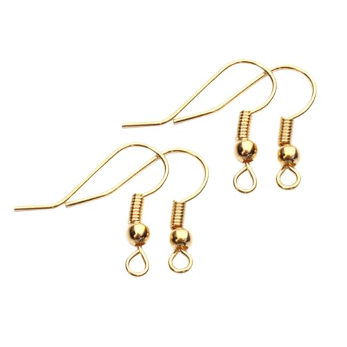 KOMBIUDA 200 Stück Ohrringhaken Vergoldet Allergie Ohrhaken Schmuckzubehör DIY Basteln Damen Einfach Elegant Zubehör für Ohranhänger und Creolen KOMBIUDA 200 Stück Ohrringhaken Vergoldet Allergie Ohrhaken Schmuckzubehör DIY Basteln Damen Einfach Elegant Zubehör für Ohranhänger und Creolen von KOMBIUDA