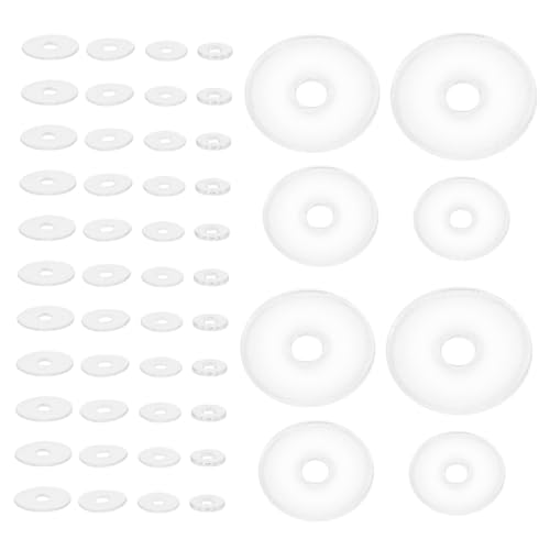KOMBIUDA 200 Stück Transparente Schmuck Spacer Ringe Klare Rutsch Stopper Perlen Vielseitige Diy Perlenhalter für Armband Halskette Schmuckherstellung Mix von KOMBIUDA