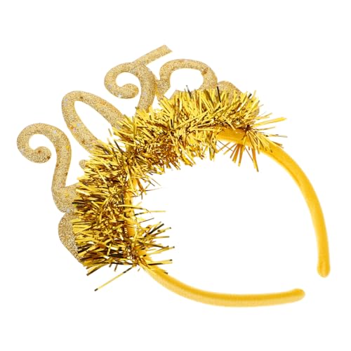 KOMBIUDA 2025 Stirnband Weihnachtsfeier Kopftuch Geburtstagsdekoration Für Mädchen Haaraufsätze Haarband Neujahrsdekorationen Silvester Partyhüte Neujahrshandband Goldenes Tuch KOMBIUDA 2025 Stirnband Weihnachtsfeier Kopftuch Geburtstagsdekoration Für Mädchen Haaraufsätze Haarband Neujahrsdekorationen Silvester Partyhüte Neujahrshandband Goldenes Tuch von KOMBIUDA