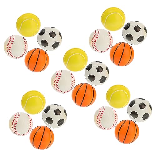 KOMBIUDA 20Stücke Mini Sportbälle Stressbälle Für Erwachsene Fußball Baseball Tennis Und Basketball Und Übungen KOMBIUDA 20Stücke Mini Sportbälle Stressbälle Für Erwachsene Fußball Baseball Tennis Und Basketball Und Übungen von KOMBIUDA