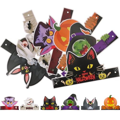 KOMBIUDA Handgemachte Halloween 24 Pcs Katze Fledermäuse Hüte Für Parteien Cosplay von KOMBIUDA