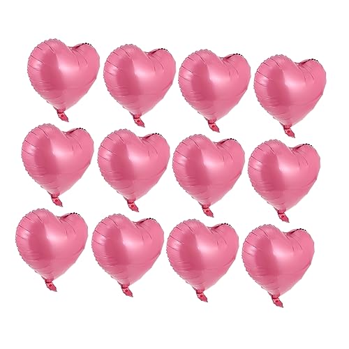KOMBIUDA 24St dekorative Luftballons wandverkleidung wand polsterung rosa Girlande Romantische herzförmige Luftballons Festivalballons Partyzubehör Aluminiumfolie schmücken Dekorationen von KOMBIUDA