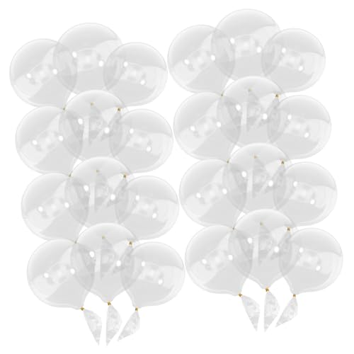 KOMBIUDA 24St transparenter DIY-Ballon Hochzeitsdekoration Luftballons für den Junggesellinnenabschied klare Luftballons Weihnachtsdekorationen klarer Ballon Bobo-Ballon von KOMBIUDA