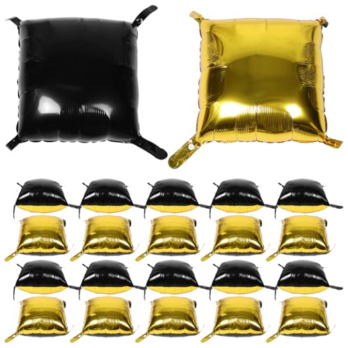KOMBIUDA 25 Stück Diy Aluminium Folienballon Wanddekoration für Geburtstagsfeiern Hochzeiten und Jubiläen Schwarz Goldenes KOMBIUDA 25 Stück Diy Aluminium Folienballon Wanddekoration für Geburtstagsfeiern Hochzeiten und Jubiläen Schwarz Goldenes von KOMBIUDA