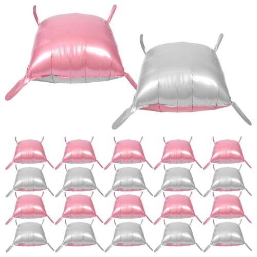 KOMBIUDA 25 Stück Doppelseitige Silberne und Rosa Ballon Wanddekoration für Hochzeiten Geburtstagsfeiern Shower und Jubiläen Diy Tunnelbogen Girlande KOMBIUDA 25 Stück Doppelseitige Silberne und Rosa Ballon Wanddekoration für Hochzeiten Geburtstagsfeiern Shower und Jubiläen Diy Tunnelbogen Girlande von KOMBIUDA