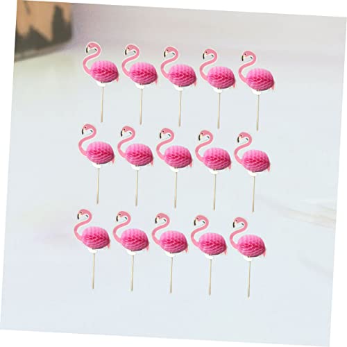 KOMBIUDA 25 Stück Teiliges Flamingo Cake Picks Tropische Hawaii Tortendeko Bunte Party Cupcake Topper für Geburtstag Kuchen Desserts Sichere und Kreative Kuchenstecker von KOMBIUDA