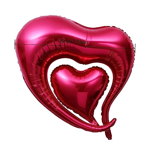 KOMBIUDA 2 Stücke Herz Form Ballons Rot Ballons Für Party Feier Dekorationen KOMBIUDA 2 Stücke Herz Form Ballons Rot Ballons Für Party Feier Dekorationen von KOMBIUDA