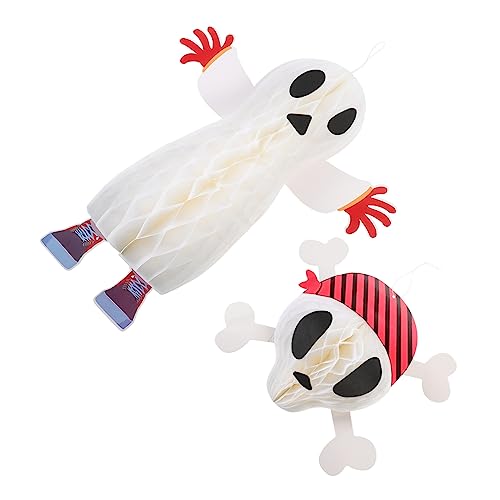 KOMBIUDA 2st Dreidimensionale Geisterwabe Gruselige Schädelstütze Gruseliger Schädeldekor Halloween-Skelett Halloween-schädel- Totenkopfschmuck Halloween-Geist-Ornament Weiß Papier KOMBIUDA 2st Dreidimensionale Geisterwabe Gruselige Schädelstütze Gruseliger Schädeldekor Halloween-Skelett Halloween-schädel- Totenkopfschmuck Halloween-Geist-Ornament Weiß Papier von KOMBIUDA