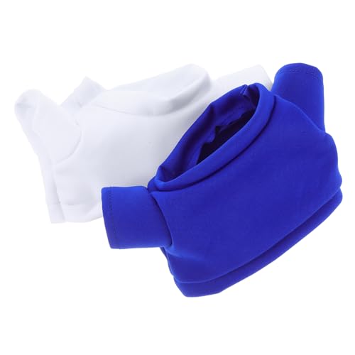 KOMBIUDA 2st Plüschbärenkleidung Niedliche Kleidung Kaninchen Anhänger Hase Kleine Hundekleidung Puppen Lustige Kaninchen Kleidung Aus Zuckerstangen Stoff von KOMBIUDA