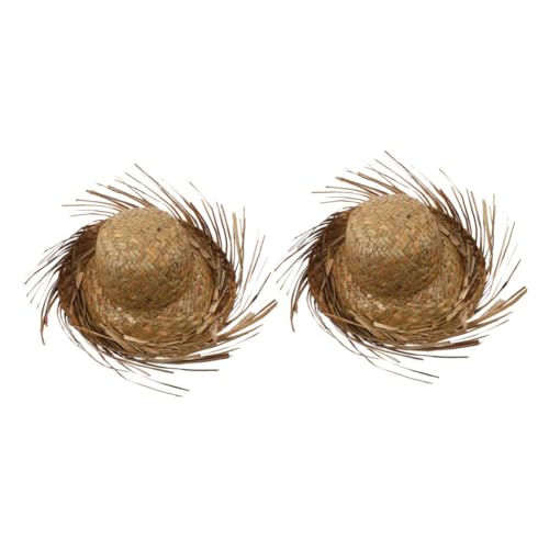 KOMBIUDA 2st Strohhut Sommermützen Für Damen Fischerhut Aus Stroh Mexikanischer Partyhut Strohhüte Für Männer Hawaiianischer Strandhut Handgewebter Hut Luau-party-kopfbedeckung Beige KOMBIUDA 2st Strohhut Sommermützen Für Damen Fischerhut Aus Stroh Mexikanischer Partyhut Strohhüte Für Männer Hawaiianischer Strandhut Handgewebter Hut Luau-party-kopfbedeckung Beige von KOMBIUDA