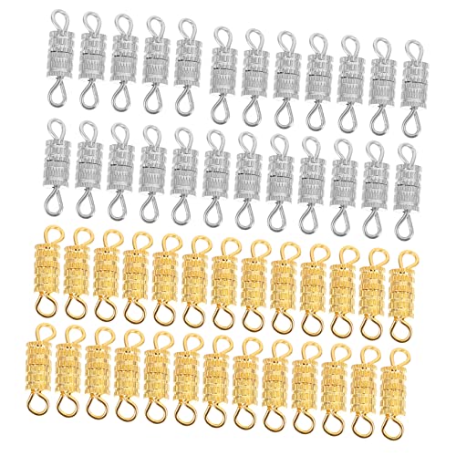 KOMBIUDA 3 Sätze Spiralverschluss Schmuckverschlüsse Für Armbänder Für Diy Schmuckherstellung Robust Glänzend Leicht Zu Handhaben 120 Stück * 3 von KOMBIUDA
