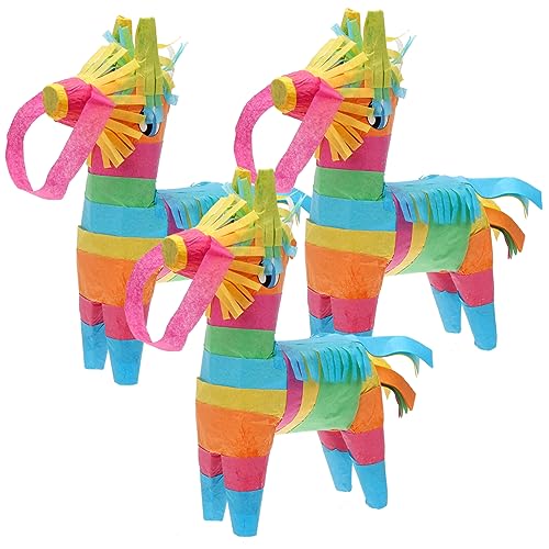 KOMBIUDA 3 Stück Mini Piñata Teilig Farbenfrohe Dekoration für Kindergeburtstage und Fiestas Gefüllt mit Süßigkeiten für Partyspiele und Tischdekoration KOMBIUDA 3 Stück Mini Piñata Teilig Farbenfrohe Dekoration für Kindergeburtstage und Fiestas Gefüllt mit Süßigkeiten für Partyspiele und Tischdekoration von KOMBIUDA