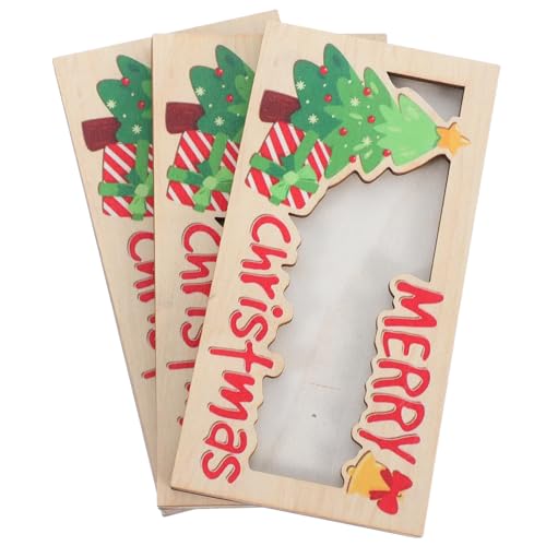 KOMBIUDA 3 Stück Teiliges Weihnachts Holzgeldbörsen Multifunktionale Geld und Kartenhalter für Bargeld Visitenkarten und Fotos Festliche Geschenkidee für Weihnachtsfeiern und Alltag KOMBIUDA 3 Stück Teiliges Weihnachts Holzgeldbörsen Multifunktionale Geld und Kartenhalter für Bargeld Visitenkarten und Fotos Festliche Geschenkidee für Weihnachtsfeiern und Alltag von KOMBIUDA