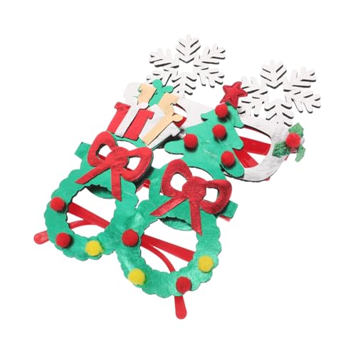 KOMBIUDA 3 Stück Weihnachtsbrillen Schneeflocken Weihnachtsbaum-designs Leichte Tragbare Weihnachts-partybrillen für Gruppenfotos und Festliche Neujahrsfeiern KOMBIUDA 3 Stück Weihnachtsbrillen Schneeflocken Weihnachtsbaum-designs Leichte Tragbare Weihnachts-partybrillen für Gruppenfotos und Festliche Neujahrsfeiern von KOMBIUDA
