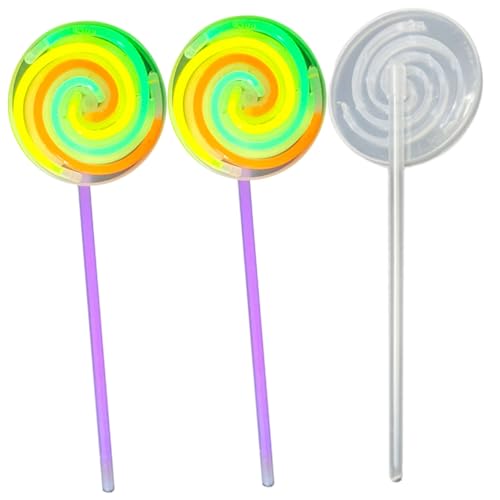 KOMBIUDA 3 Stück fluoreszierender Lutscher Leuchtender Lutscher Im Dunkeln leuchtendes Kinderspielzeug zappeln Glühstäbe Party leuchtendes Lutscher drehende Windmühle Plastik KOMBIUDA 3 Stück fluoreszierender Lutscher Leuchtender Lutscher Im Dunkeln leuchtendes Kinderspielzeug zappeln Glühstäbe Party leuchtendes Lutscher drehende Windmühle Plastik von KOMBIUDA