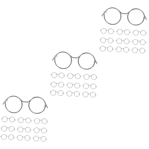 KOMBIUDA 30 STK Puppenbrille Puppenkleidung Mini- Puppenhaus Zubehör Für Babypuppen Mädchen Kleine Babypuppe Mini-Brille Brille Für Puppe Lustige Brillenspielzeuge Silver Eisen KOMBIUDA 30 STK Puppenbrille Puppenkleidung Mini- Puppenhaus Zubehör Für Babypuppen Mädchen Kleine Babypuppe Mini-Brille Brille Für Puppe Lustige Brillenspielzeuge Silver Eisen von KOMBIUDA