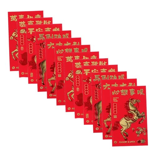 KOMBIUDA 30 Stück Rotes Geldumschläge Pferde Jahr Prägefolie Chinesisches Neujahr Glücksumschläge Vielseitig Für Frühlingsfest Hochzeit Geburtstag KOMBIUDA 30 Stück Rotes Geldumschläge Pferde Jahr Prägefolie Chinesisches Neujahr Glücksumschläge Vielseitig Für Frühlingsfest Hochzeit Geburtstag von KOMBIUDA