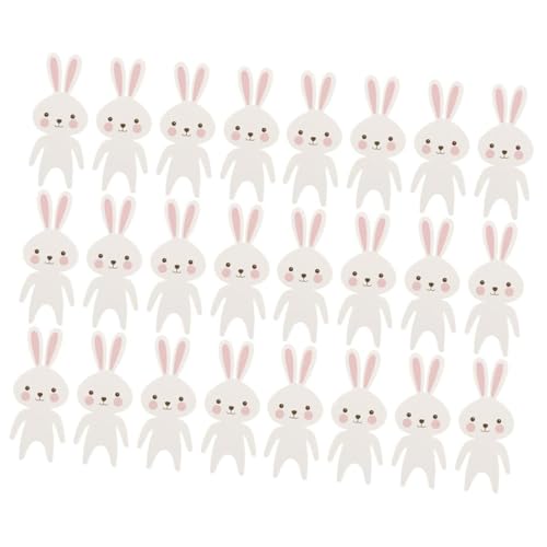 KOMBIUDA 32 Stück Hasenform Karten für Ostern Hochzeit und Geburtstagsfeiern Party Dekoration und Kuchen Topper Karten für Erwachsene KOMBIUDA 32 Stück Hasenform Karten für Ostern Hochzeit und Geburtstagsfeiern Party Dekoration und Kuchen Topper Karten für Erwachsene von KOMBIUDA