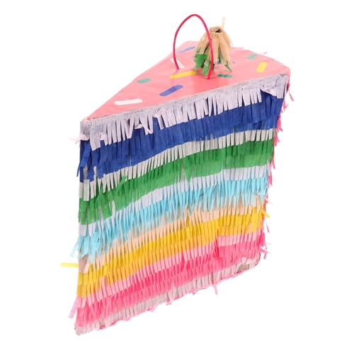 KOMBIUDA 3D-Pinata-Kuchen Pinata zum Festival-Pinata Weihnachtsdekorationen Ornament hängendes Dekor Party-Pinata-Dekor Weihnachten schmücken Draht ziehen Karton Baby Eis Papier von KOMBIUDA