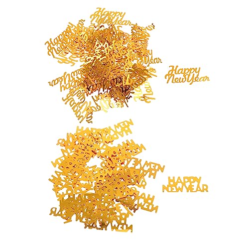 KOMBIUDA Neujahrs-Konfetti im Boho-Stil 4 Sets mit festlichem Glitzerstreusel für die Feiertagsdekoration Weihnachtsparty-Dekoration von KOMBIUDA