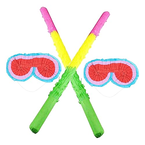 KOMBIUDA 4-teilige Brillen-piñata Lustige Piñata-stäbe Kinderspiele Spielzeug Dekorationen Für Kindergeburtstage Partyzubehör Für Geburtstagsfeiern von KOMBIUDA