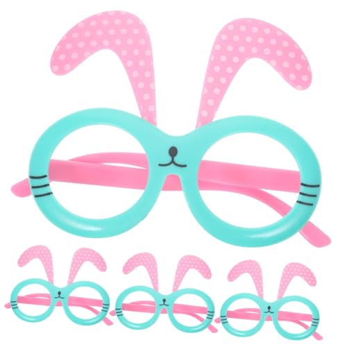 KOMBIUDA 4 Stück Brillengestelle mit Hasenohren Party kinderkleider kinderkleidung mitgebsel kindergeburtstag kindergläser set easter Osterfest Hasenbrille für Osterbrille Abs KOMBIUDA 4 Stück Brillengestelle mit Hasenohren Party kinderkleider kinderkleidung mitgebsel kindergeburtstag kindergläser set easter Osterfest Hasenbrille für Osterbrille Abs von KOMBIUDA