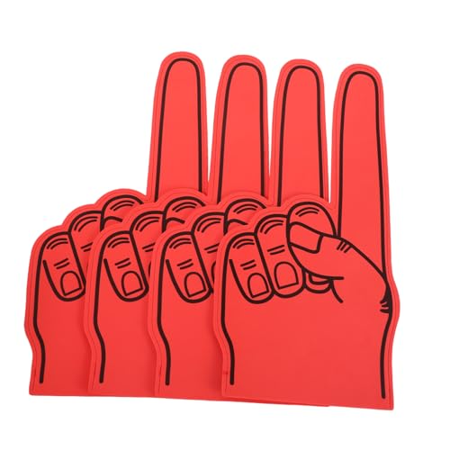 KOMBIUDA 4 Stück Finger für Sportveranstaltungen Partys und Schul Events für Fußball Basketball und Mehr Tragbar und Auffällig von KOMBIUDA