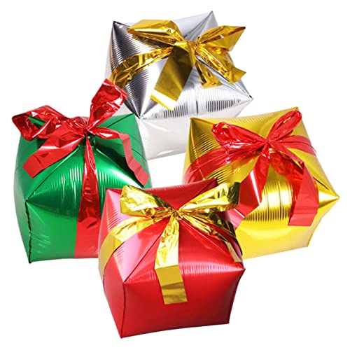 KOMBIUDA 4 Stück Geschenkbox Aluminiumfolienballon Luftballons Für Bogendekoration Quadratische Luftballons Weihnachtsballons Led-ballonlichter Weihnachtliche Folienballons Farbballons KOMBIUDA 4 Stück Geschenkbox Aluminiumfolienballon Luftballons Für Bogendekoration Quadratische Luftballons Weihnachtsballons Led-ballonlichter Weihnachtliche Folienballons Farbballons von KOMBIUDA