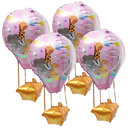 KOMBIUDA 4 Stück Heißluftballon luftballons wand polsterung wasserballon dekoration party geburtstagsdekoration ballongas Helium Geburtstagsballon Partyballons Aluminiumfolie Rosa KOMBIUDA 4 Stück Heißluftballon luftballons wand polsterung wasserballon dekoration party geburtstagsdekoration ballongas Helium Geburtstagsballon Partyballons Aluminiumfolie Rosa von KOMBIUDA